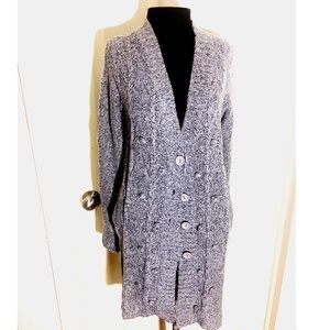 SARAH JOHNSON Cozy long knitted cardigan w pockets